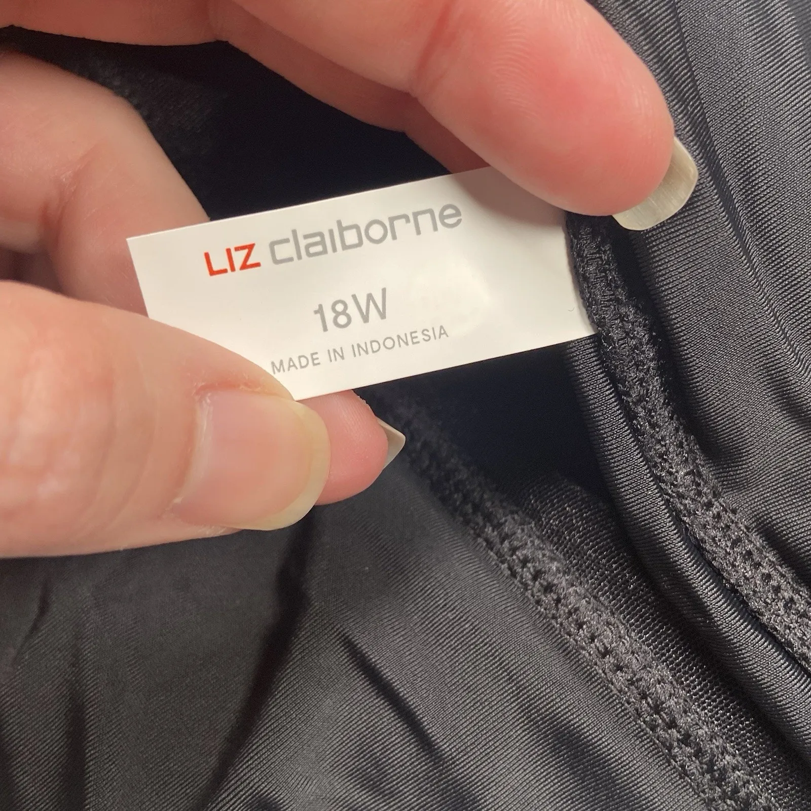 Liz Claiborne Women's Size 18W Black Skirt Swim Bottoms Skort Full Coverage NEW - Image 3