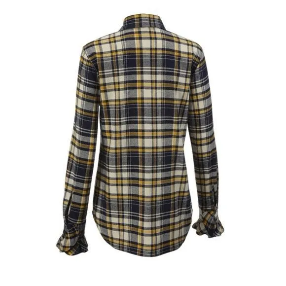 ✨Cabi Seattle Ruffled Flannel Sz Large Shirt✨ - Image 4