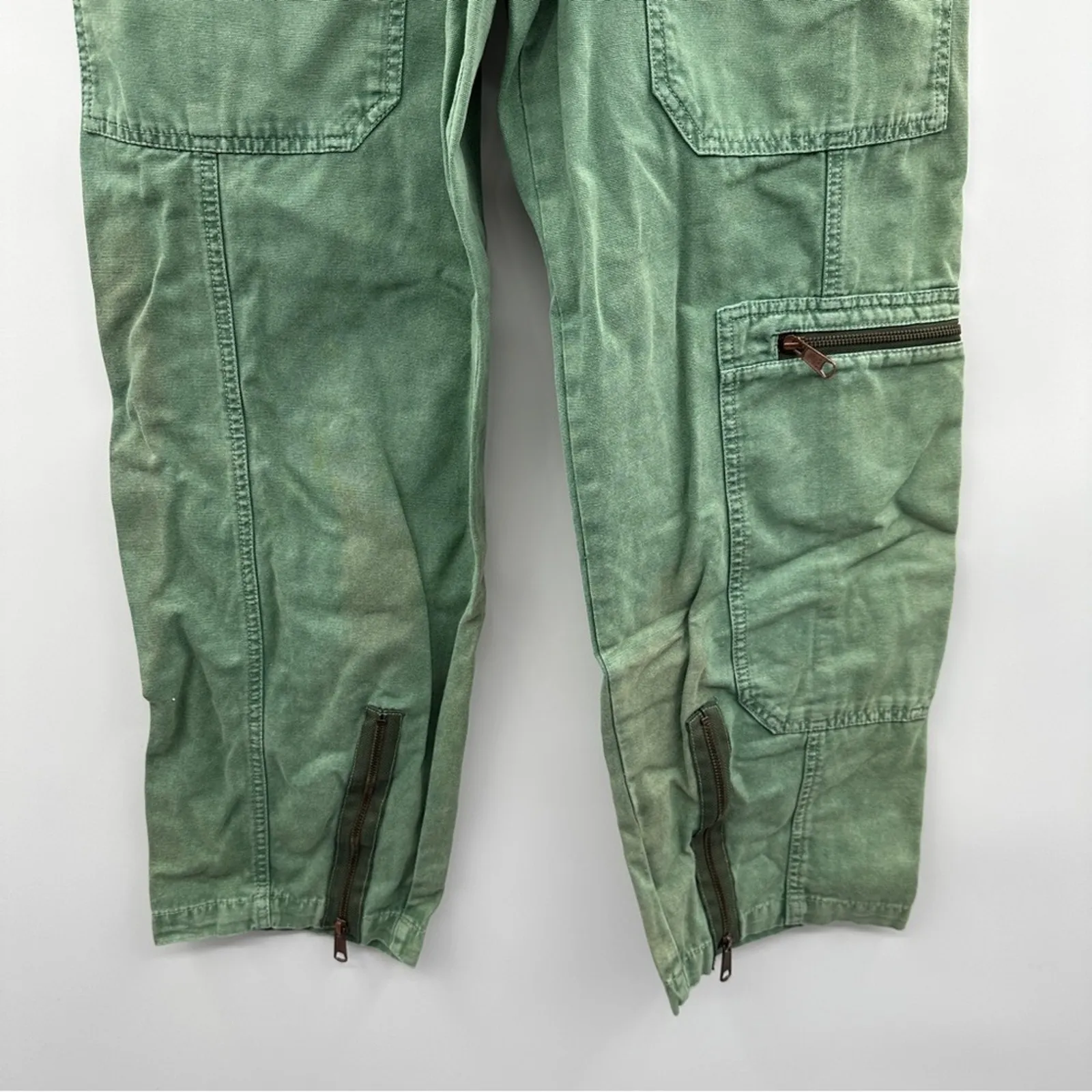 Urban Outfitters BDG Green High Rise Full Length Cargo‎ Pants Size S - Image 3