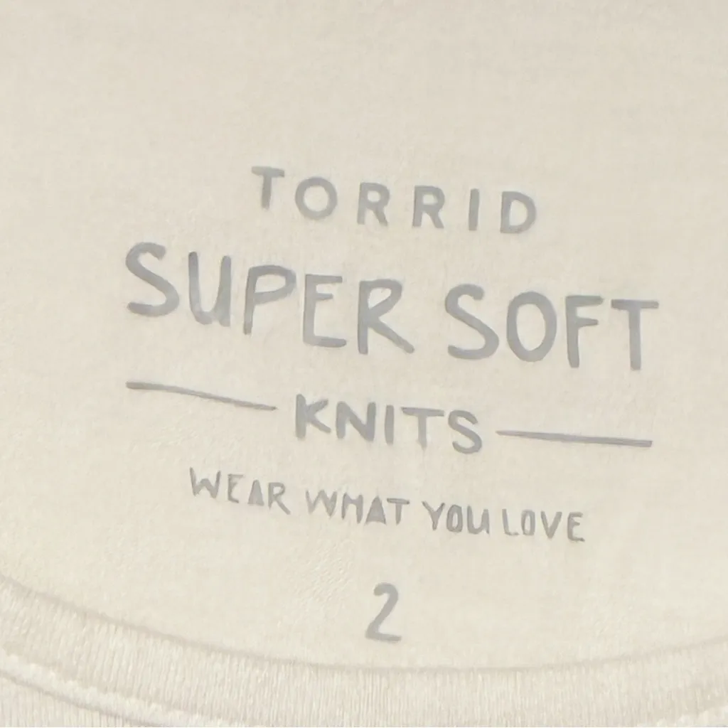 Torrid Hi-Lo Babydoll Top Navy Dip-Dye Super Soft Plus Size 2X - Image 4