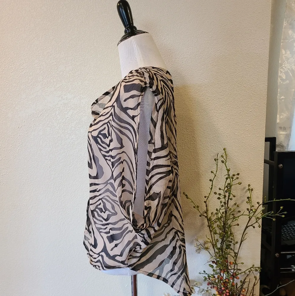 2 Sheer Blouses Size Medium - Image 10