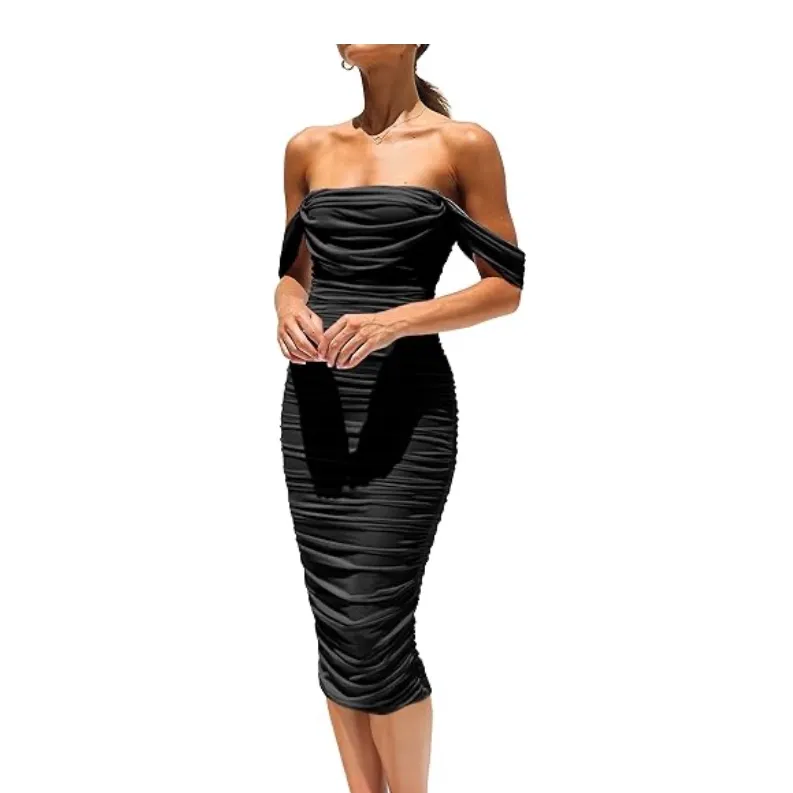 NWT pretty garden size small black form fitting dress. Just below the knees - Image 4