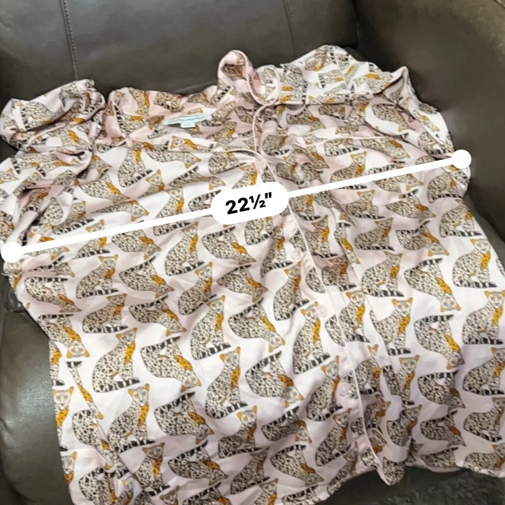 Amazon Essentials Women's Pajama Top Pink Leopard Print XXL - Image 6