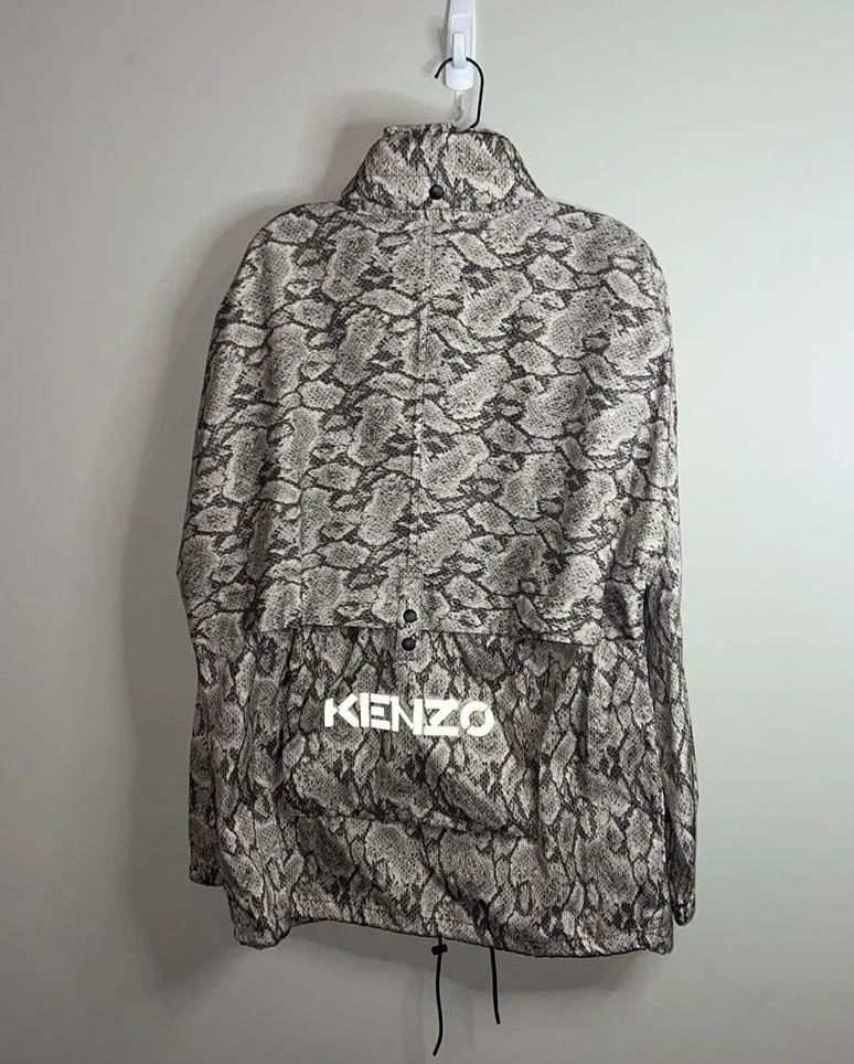 Kenzo Snake Print Windbreaker Jacket Size M - Image 5