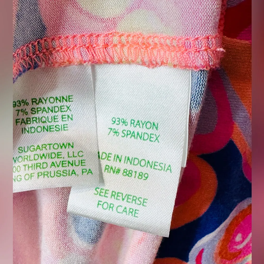 Lilly Pulitzer Women Sophie Pink Seashell Print Shift Knit Dress Size XS - Image 8