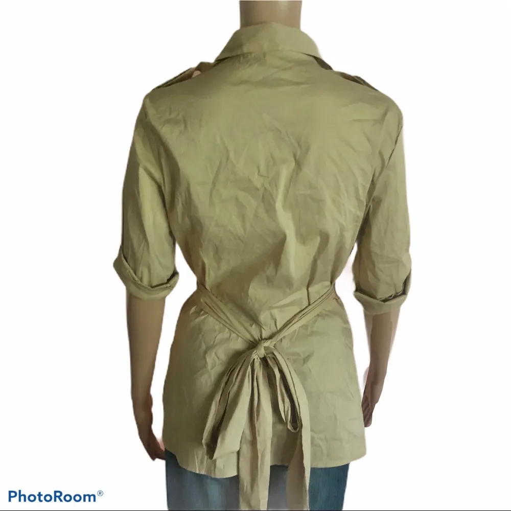 Moda  International stretchy wrap blouse - Image 4