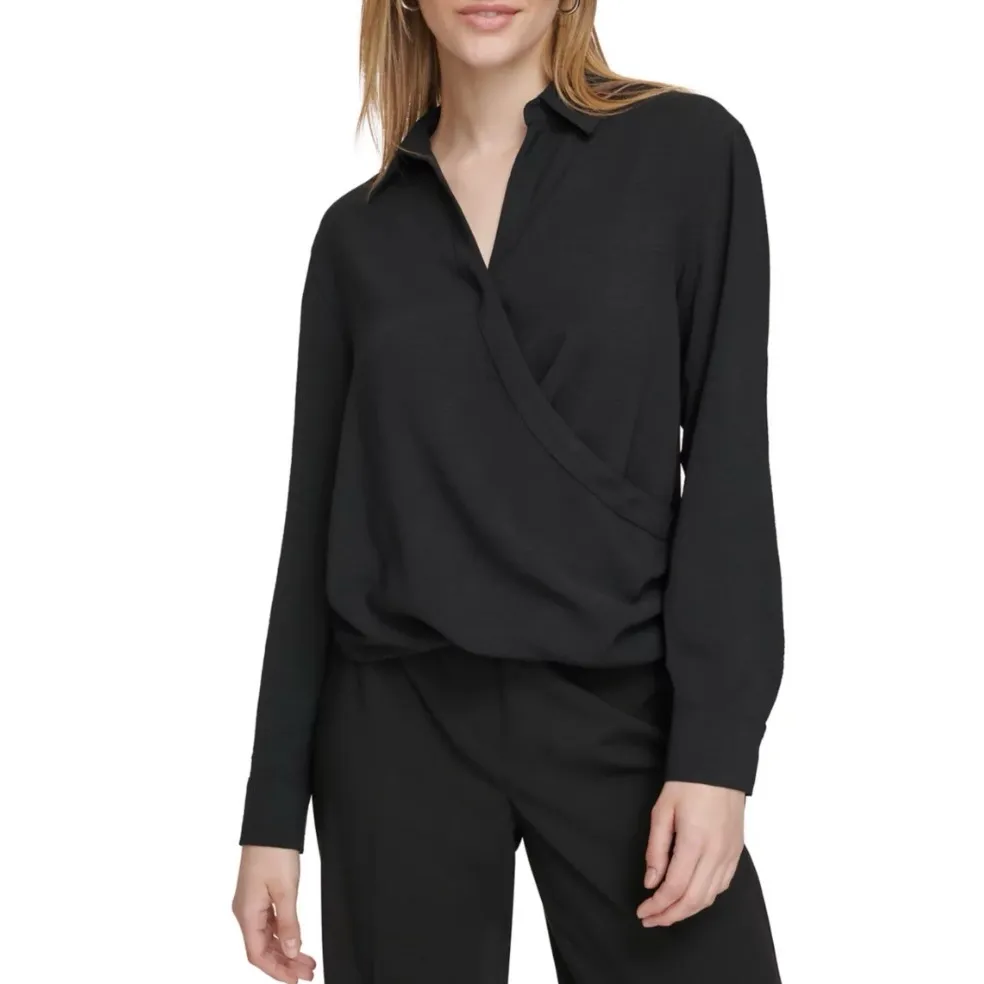 Calvin Klein Womens Sz Small Airflow Long Sleeve Top Blouse in Pink - Image 8