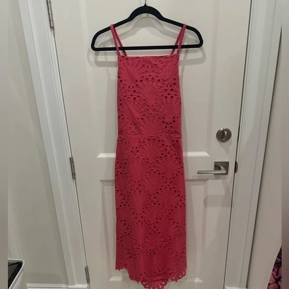 NWT Andie The Roatan Midi Dress - Eyelet - pink XL - Image 4