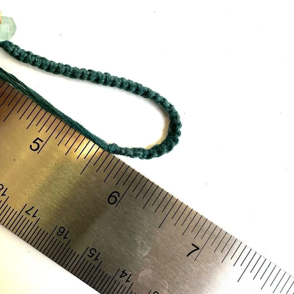 American Eagle Outfitters green beaded cord bracelet - Image 6