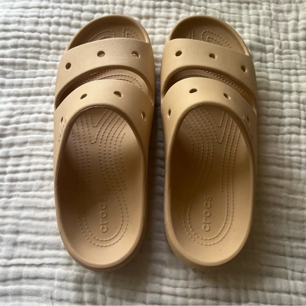 CROCS Classic Sandal bone color Women’s‎ SIZE 11 new - Image 5