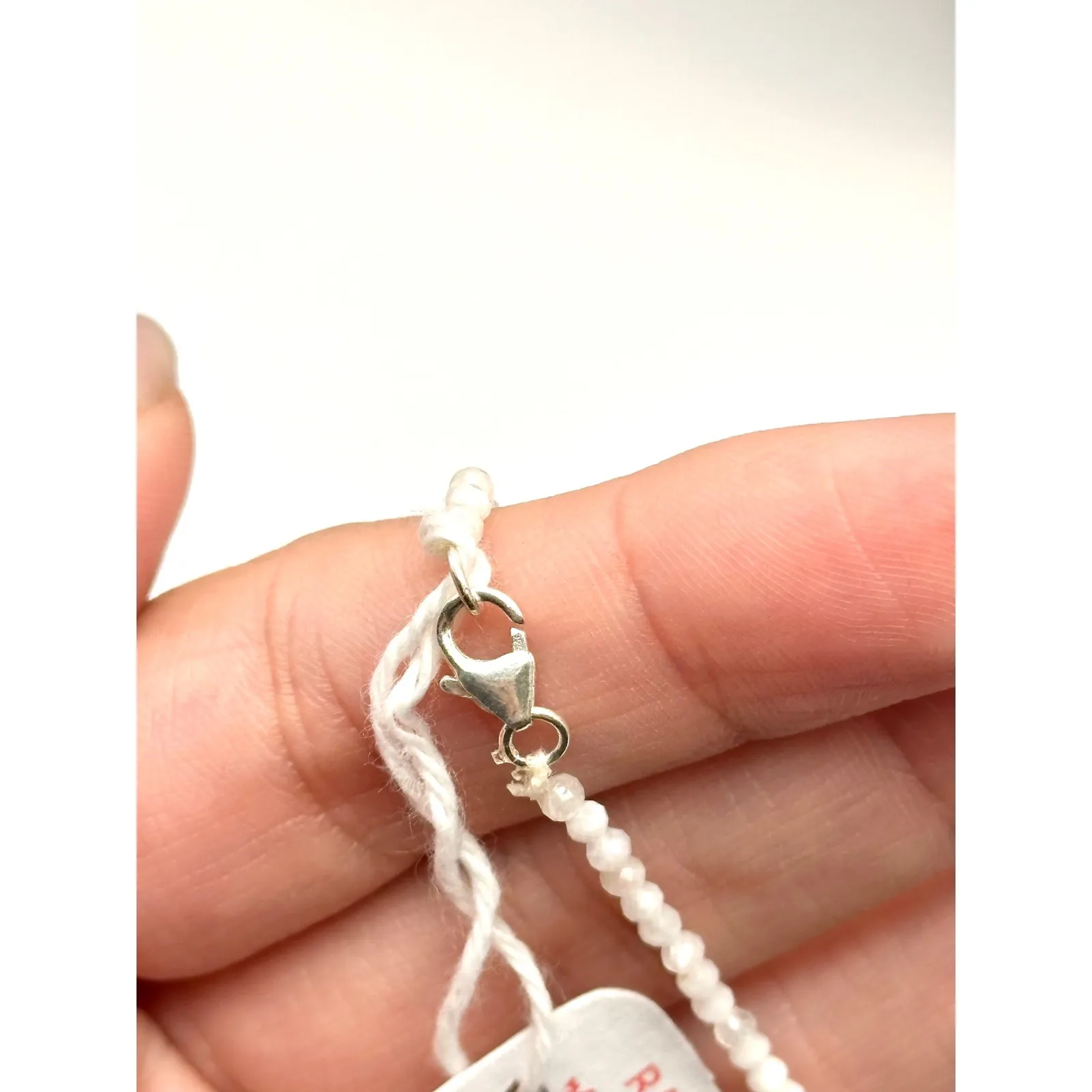 Rainbow Moonstone Faceted BeadedNecklace With Sterling‎ Silver - Image 5