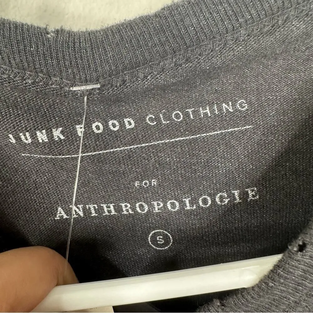 NWT Junk Food Anthropologie Size Small Gray Kindness Graphic Tee Shirt - Image 4