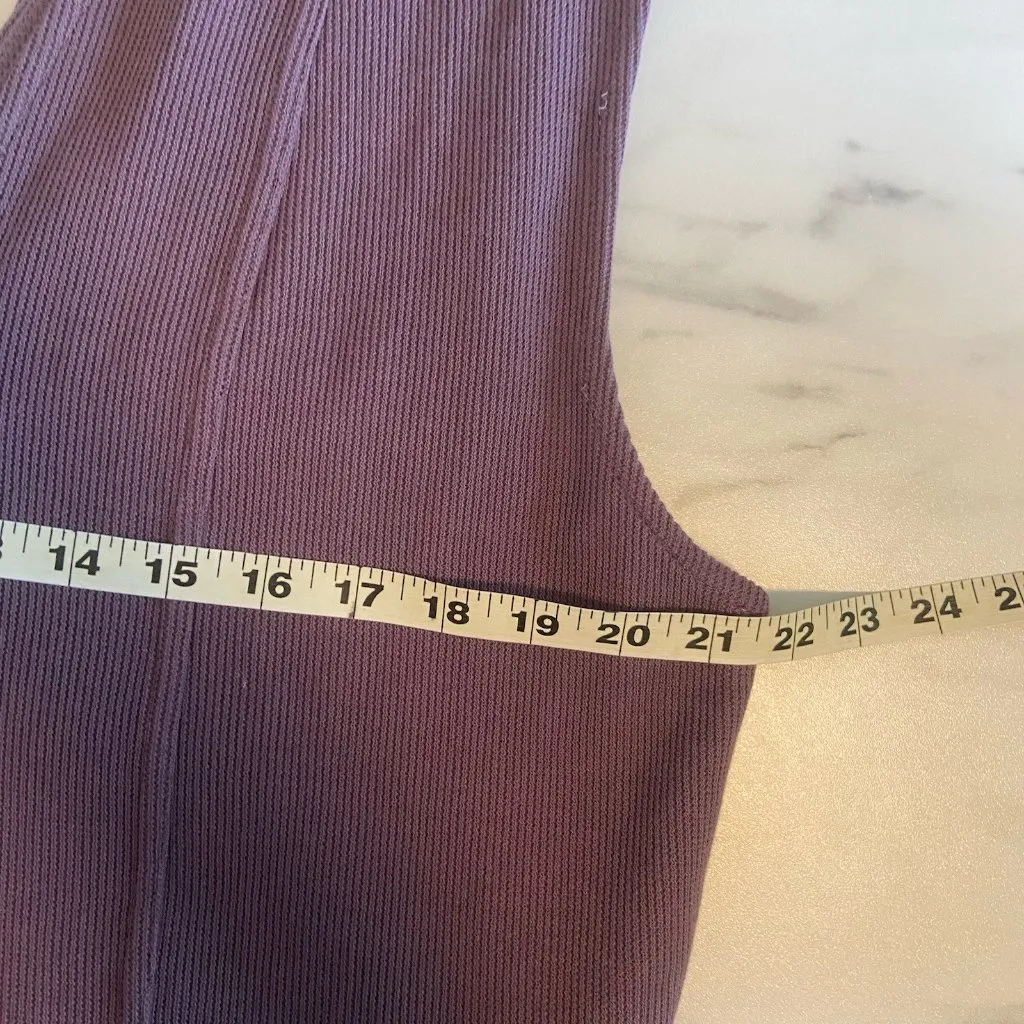 Free People Free-est Avenue Women's Ribbed Knit Jumpsuit Size S Purple One Piece - Image 12