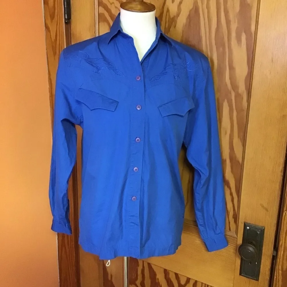 Vintage 90s Liz Claiborne Western Style Top | Classic Cowgirl Blouse - Image 9