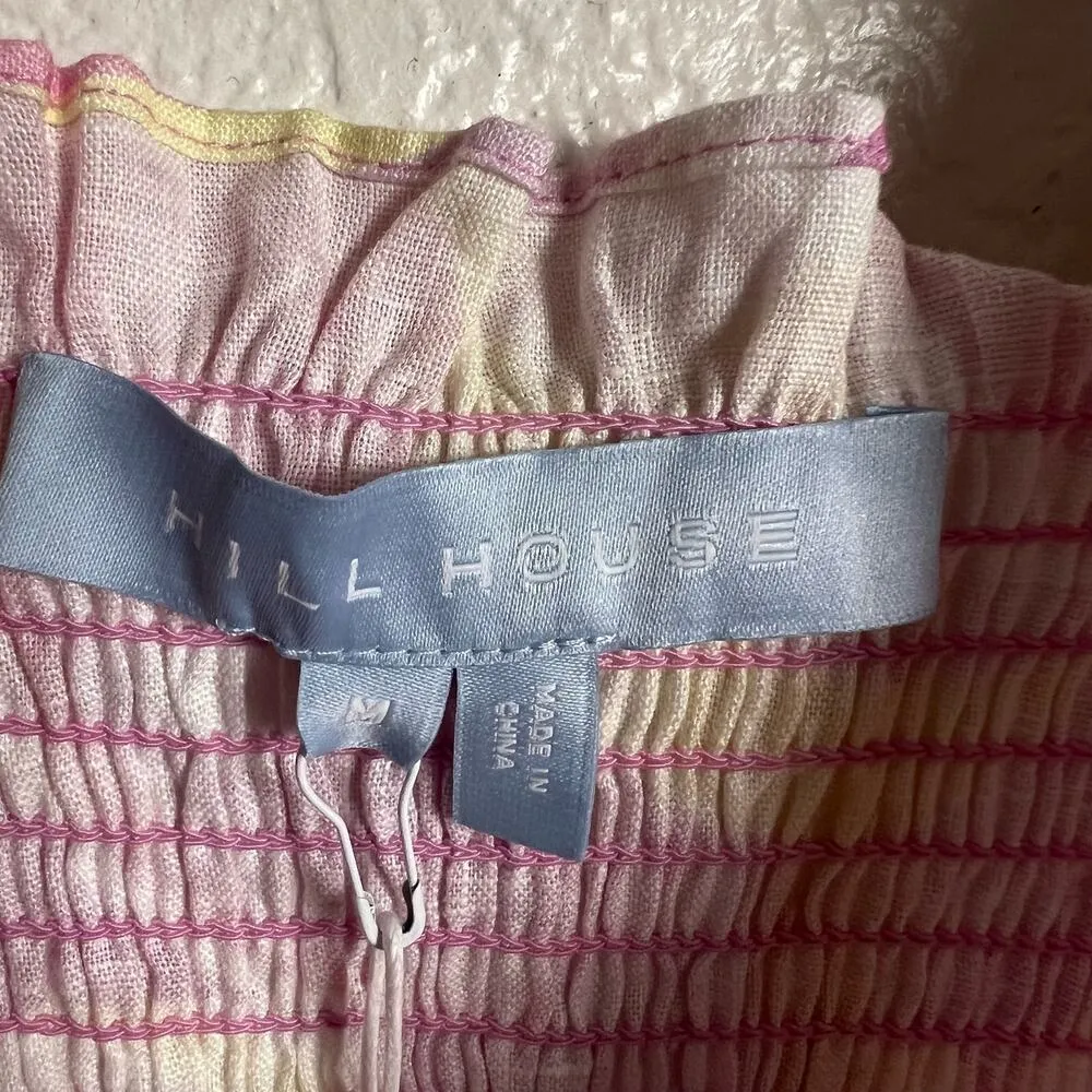 Hill House The Paz Nap Top in Candy Kaleidoscope Linen Size M - Image 9