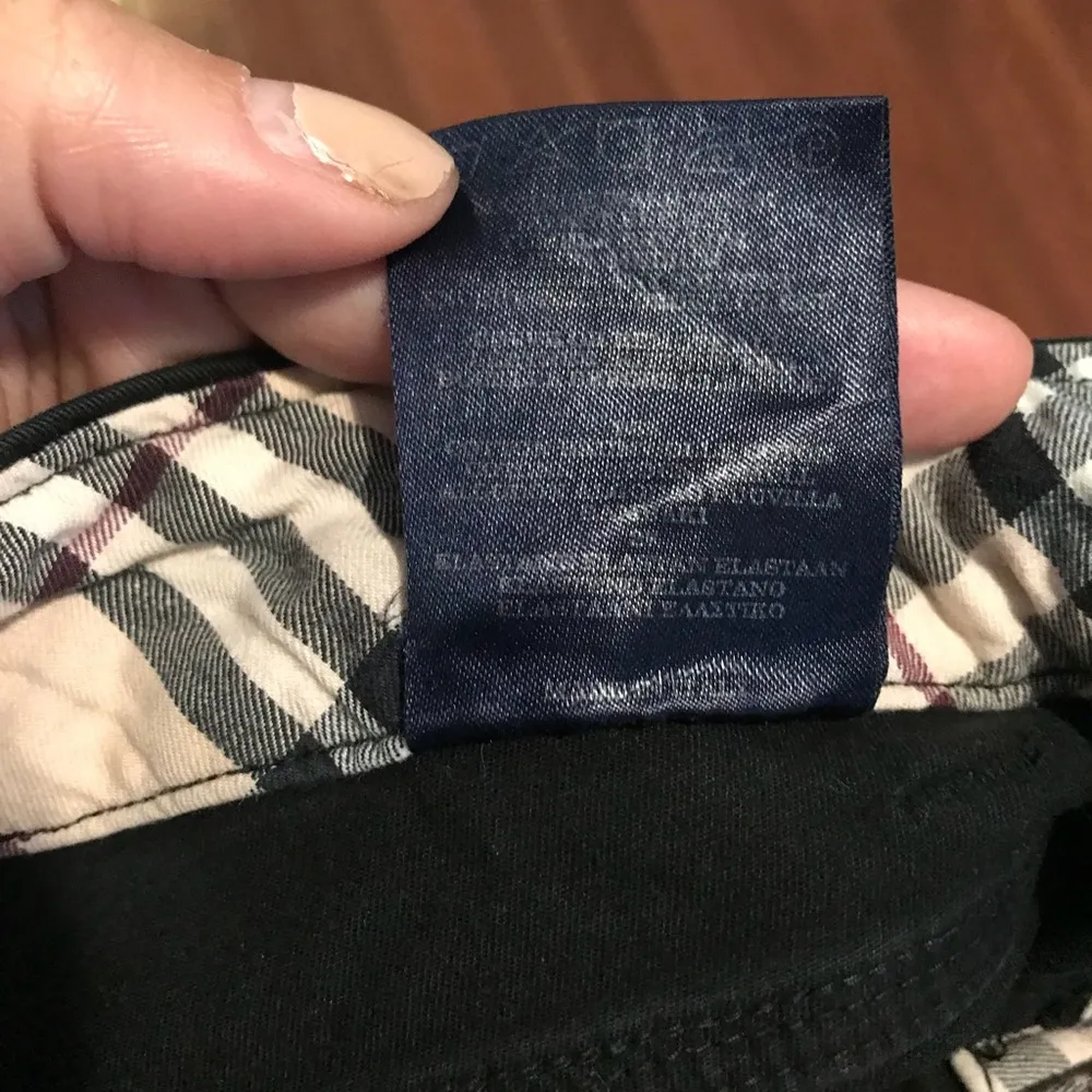 Burberry Black Capri Nova Check Detail Sz8 - Image 8