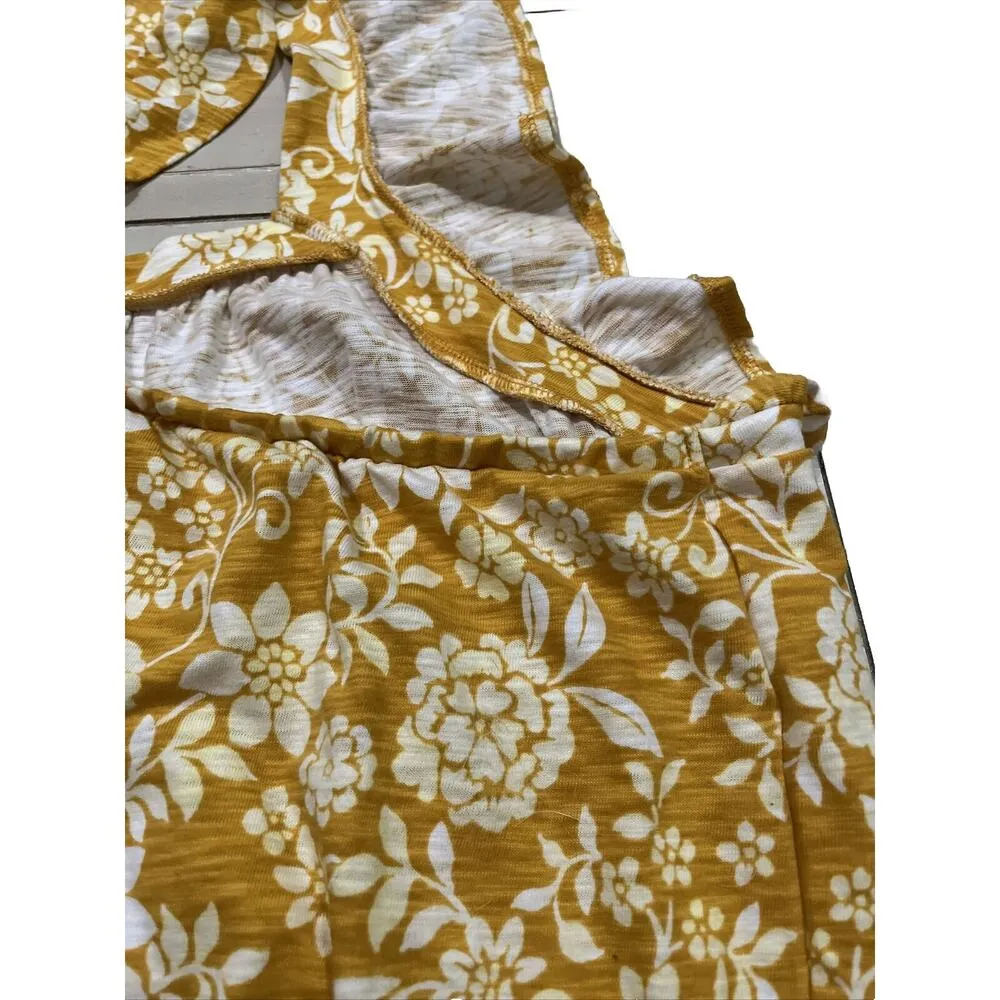 Lauren Conrad Floral Ruffle Sleeveless Tank Top 4X Women's Plus Shirt Mango Sumr - Image 8