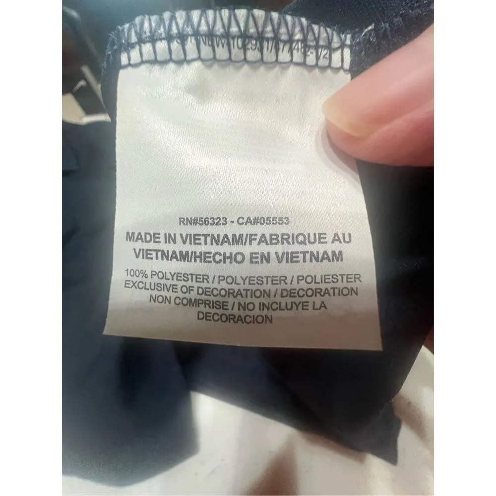 Nike Hersey Womans Dri Fit V Neck Collard Golf Top Navy Sz XXL NWT - Image 6