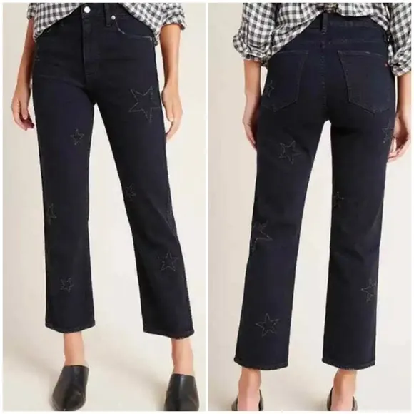 Sundry • star embroidered ankle jeans - Image 21