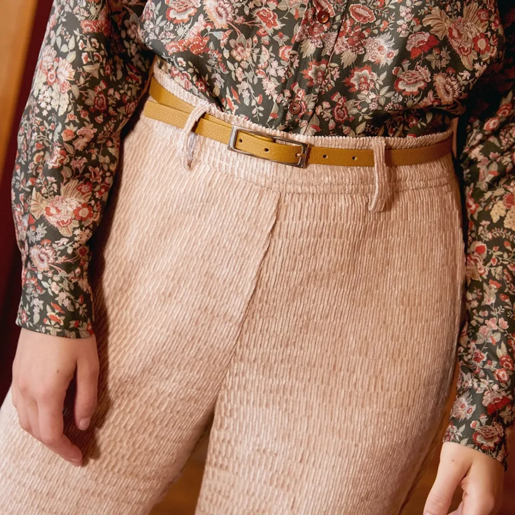 MOMONI Vischio Italian Luxe Woven Beige Loungewear Ankle Crop Trousers 42/12🧡 - Image 2