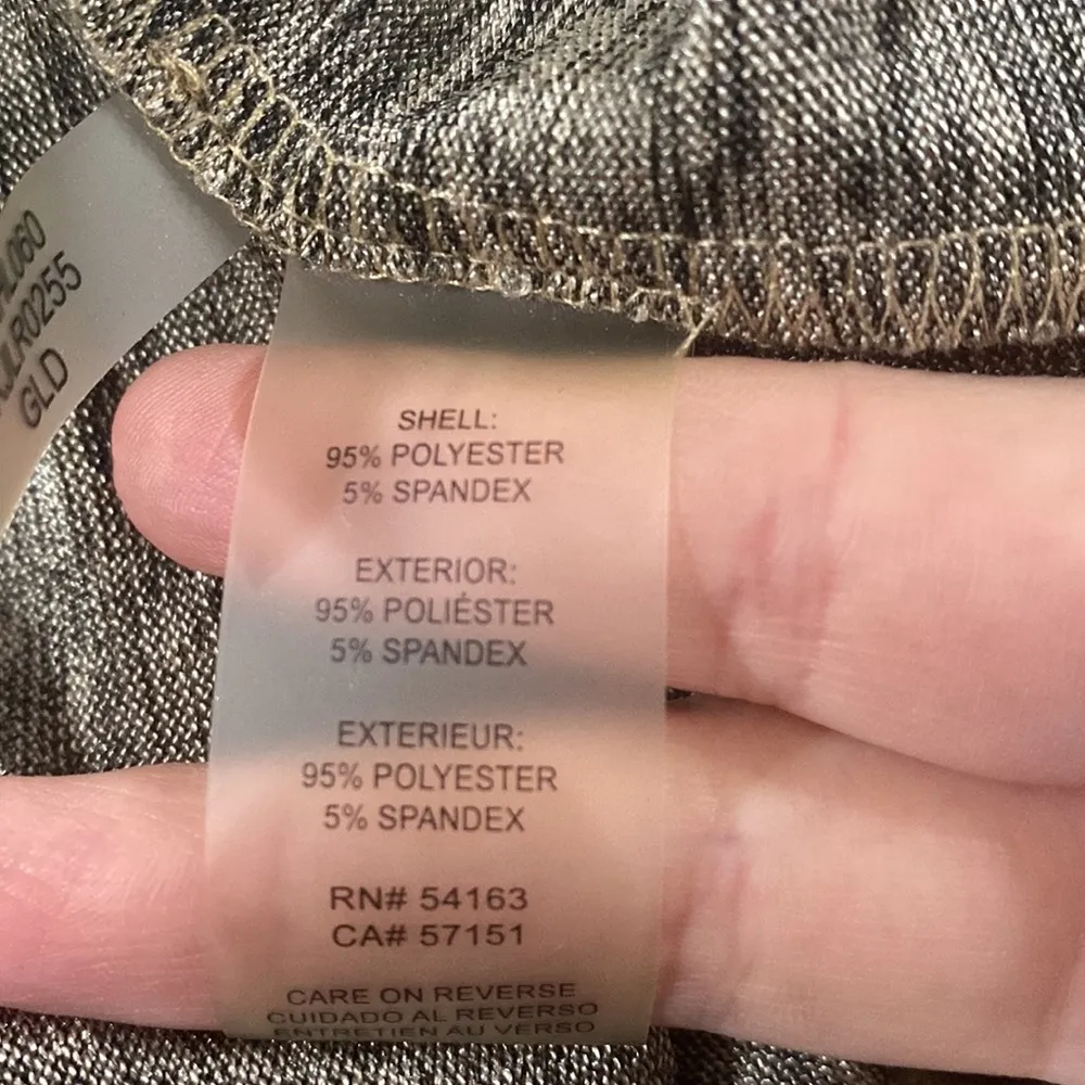 New Calvin Klein Metallic Flyaway waterfall gold foil cascading cardigan size L - Image 12