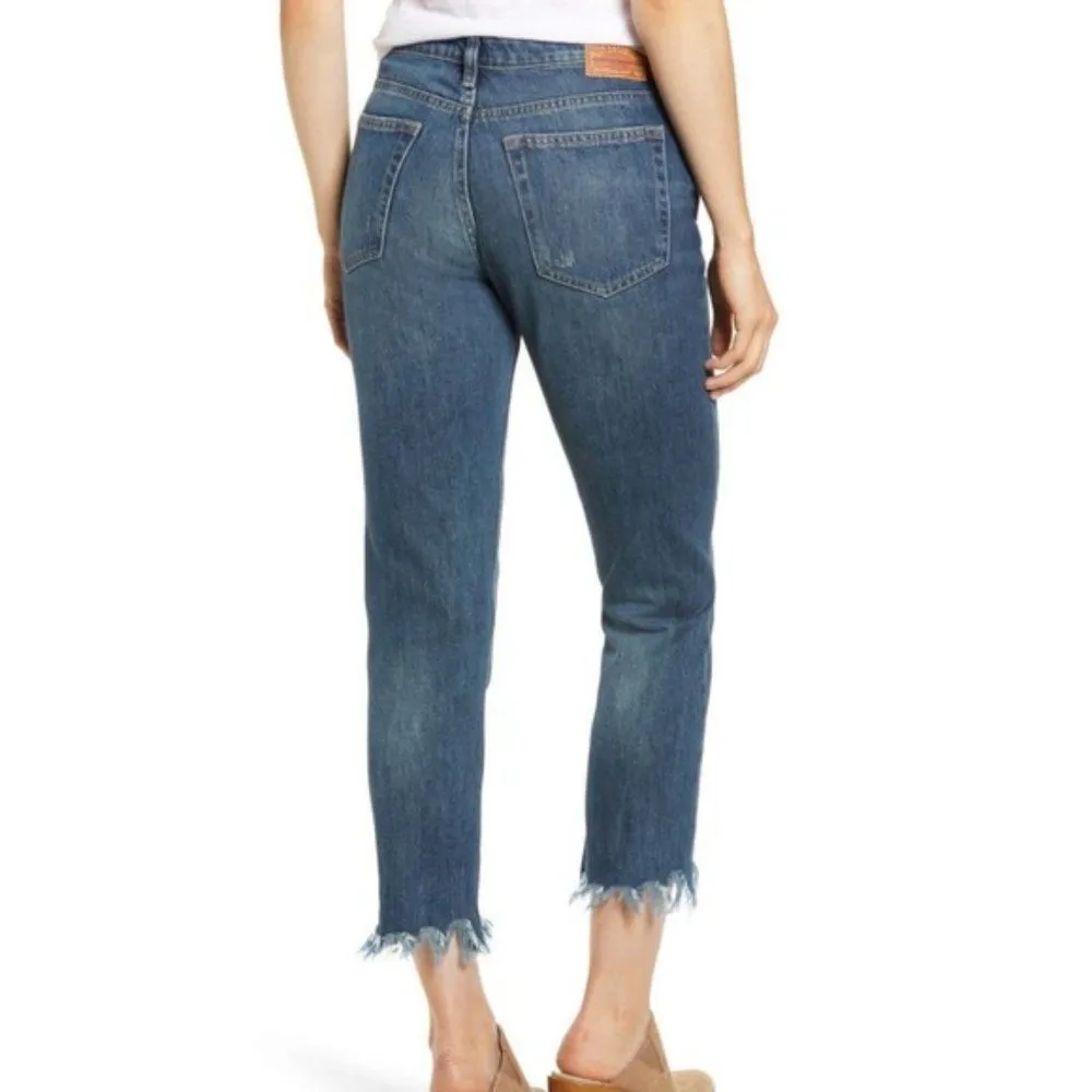 Lucky Brand Sienna Slim Boyfriend High Rise Distressed Raw Hem Jeans 8 / 29 - Image 29