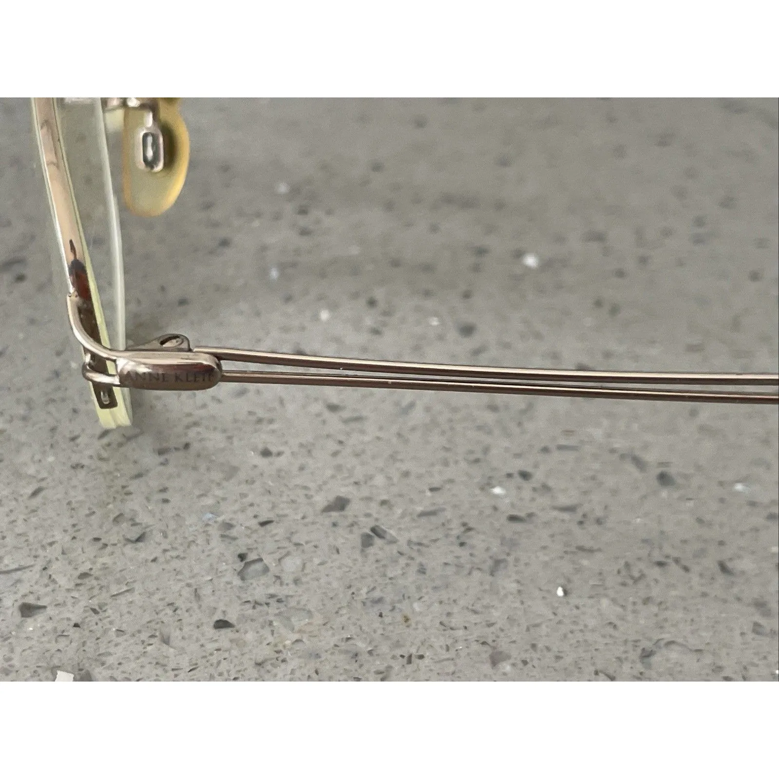 Anne Klein Eyeglasses 50-18-135 2025 K1046 Gold bronze half rim Frames ONLY - Image 4