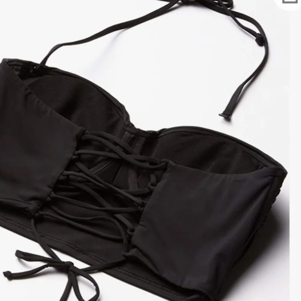 Skye Swimwear black penny crop bandeau size small - Image 4