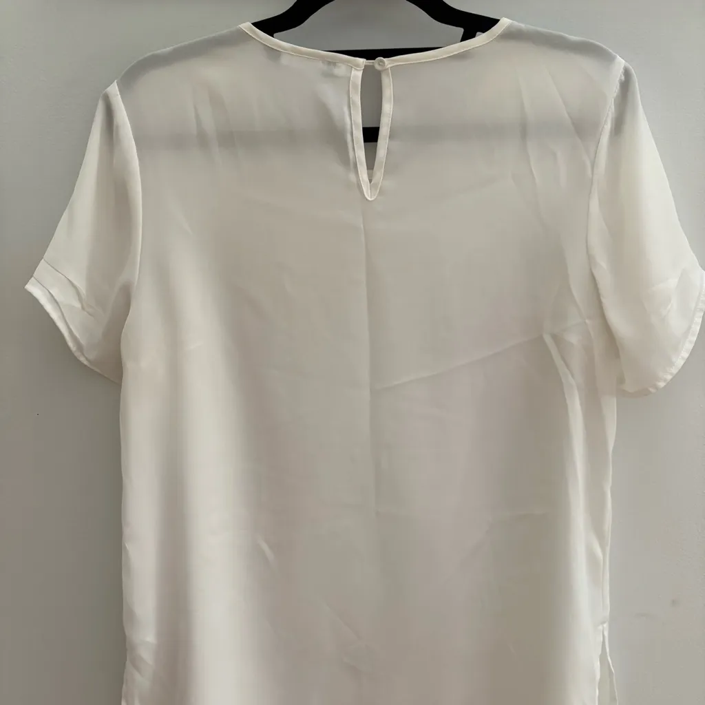 Dr2 Nordstrom Rack off white mixed media blouse. Size M Size M - Image 8