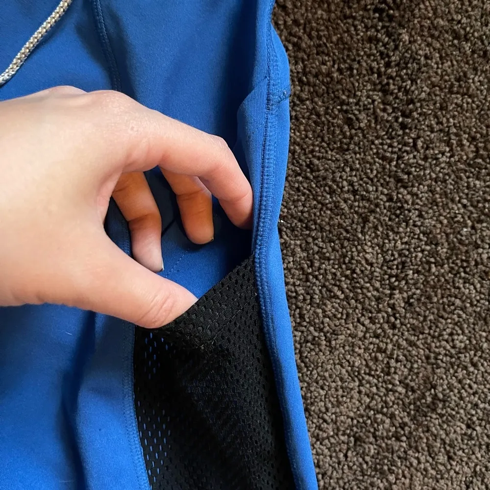 Pop Fit blue mesh leggings with pockets M - Image 6