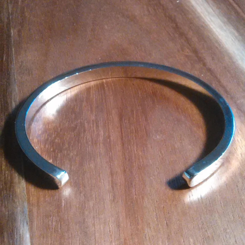 Let Today be the Day Inspirational Silvertone Bangle Bracelet - Image 3