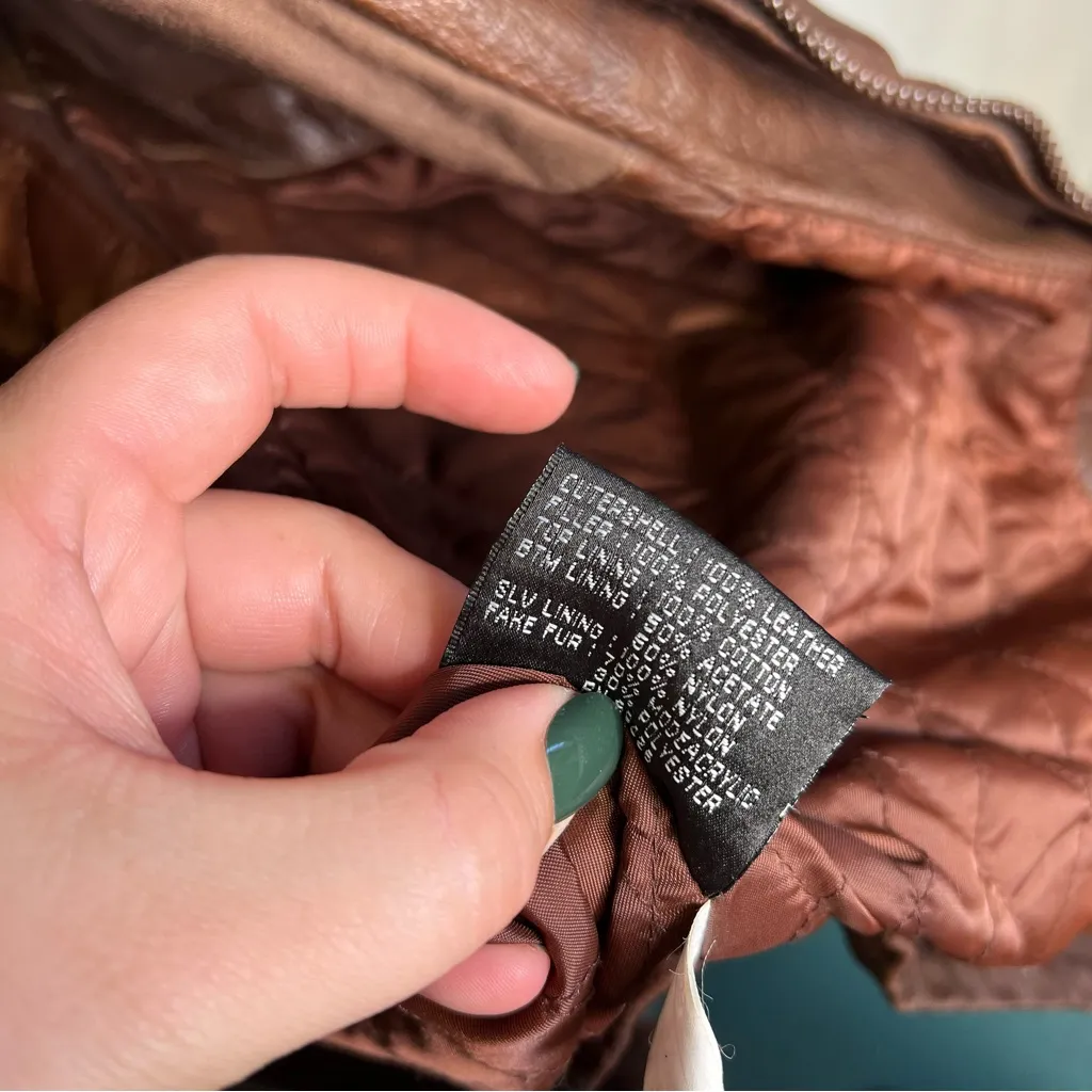 WILSONS | The Leather Experts Brown Coat Jacket‎ Large - Image 9