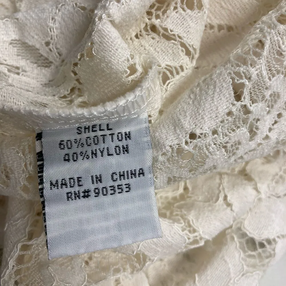  ‎REBELLION, Ivory Lace, women’s top, size medium - Image 8