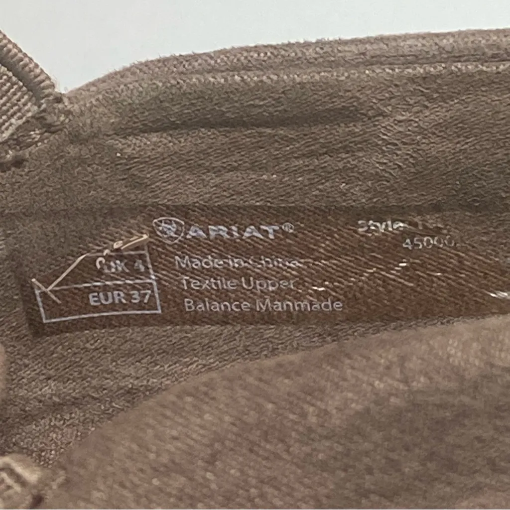 Unbridled Ariat Fringe Women's Taupe  Slip-On Shoes Sneakers Size 6.5 - Image 14