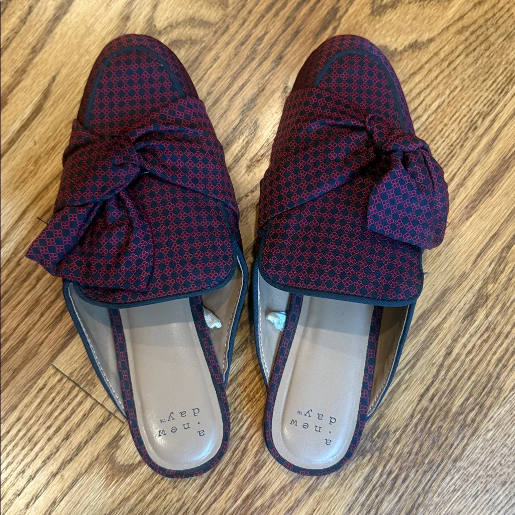 A New Day  Natalee knotted, checked mules - Image 3