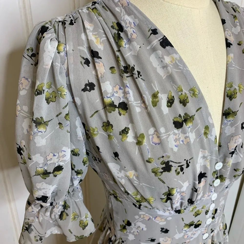 RED Valentino Cottagecore Microfloral Dress 825 - Image 3