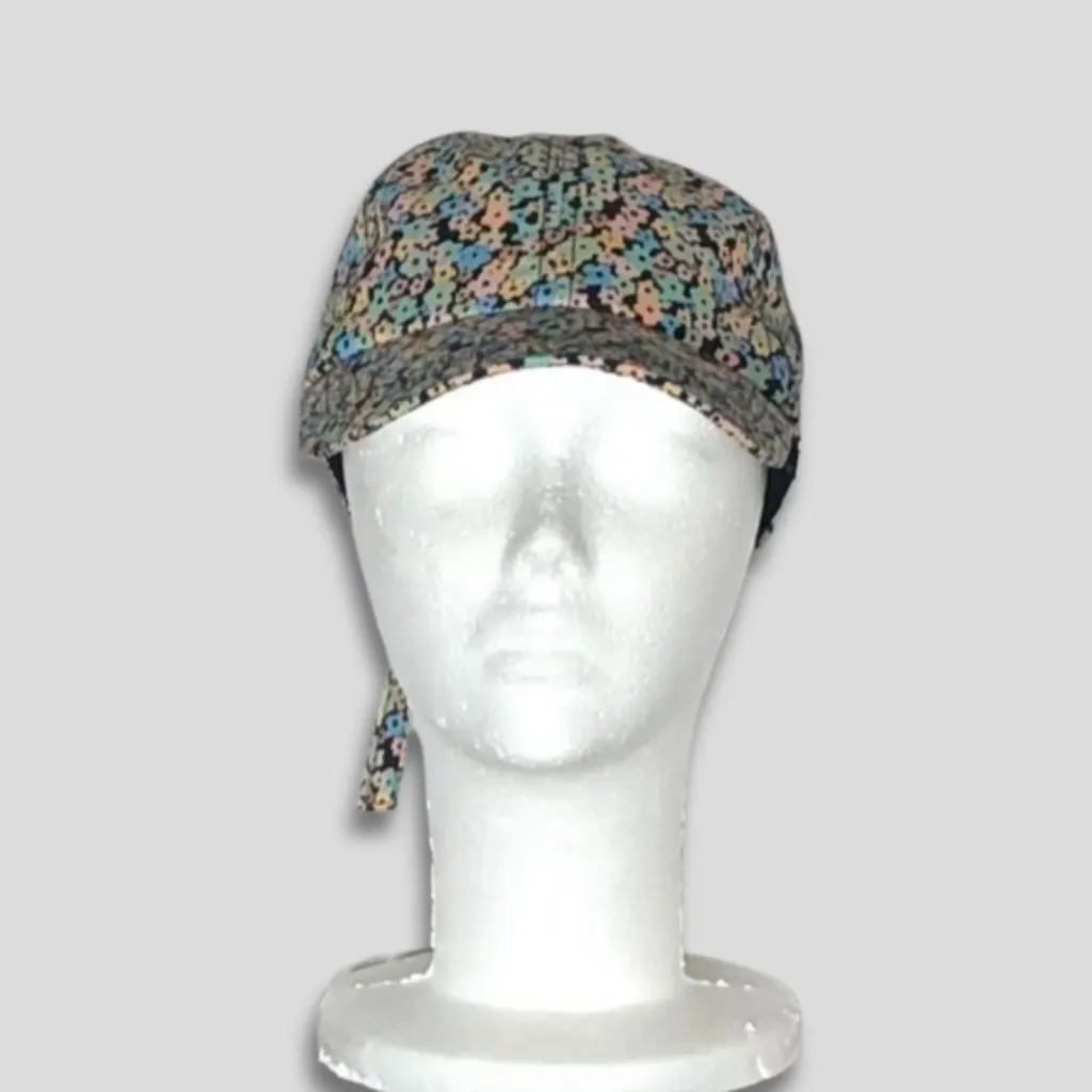 Wild Fable Baseball Hat Daisy Floral Pattern Adjustable Fit Cotton Multicolor OS - Image 2