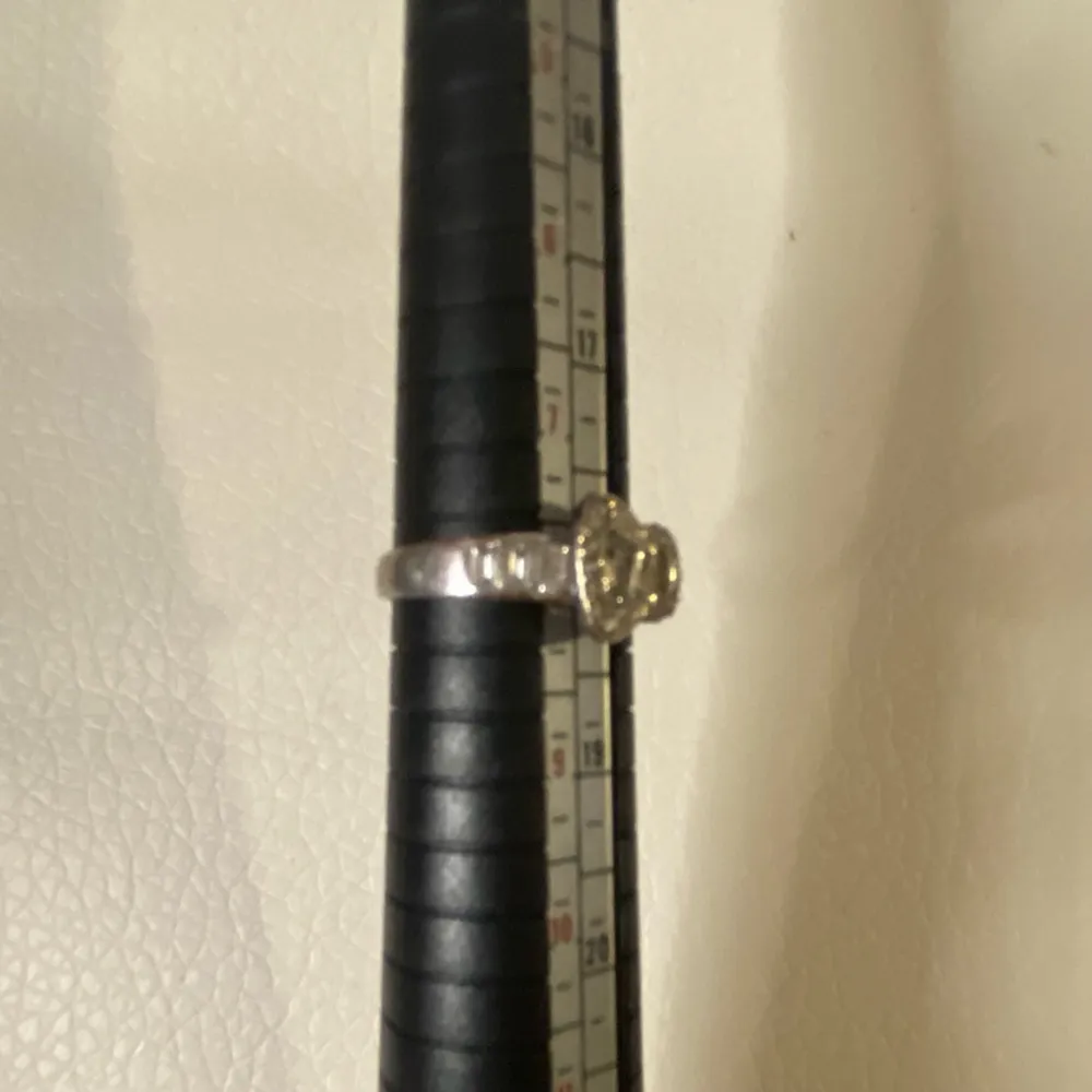 Y2K Silver Tone Rhinestone Belt Ring Women’s Size 7 Statement - Image 5