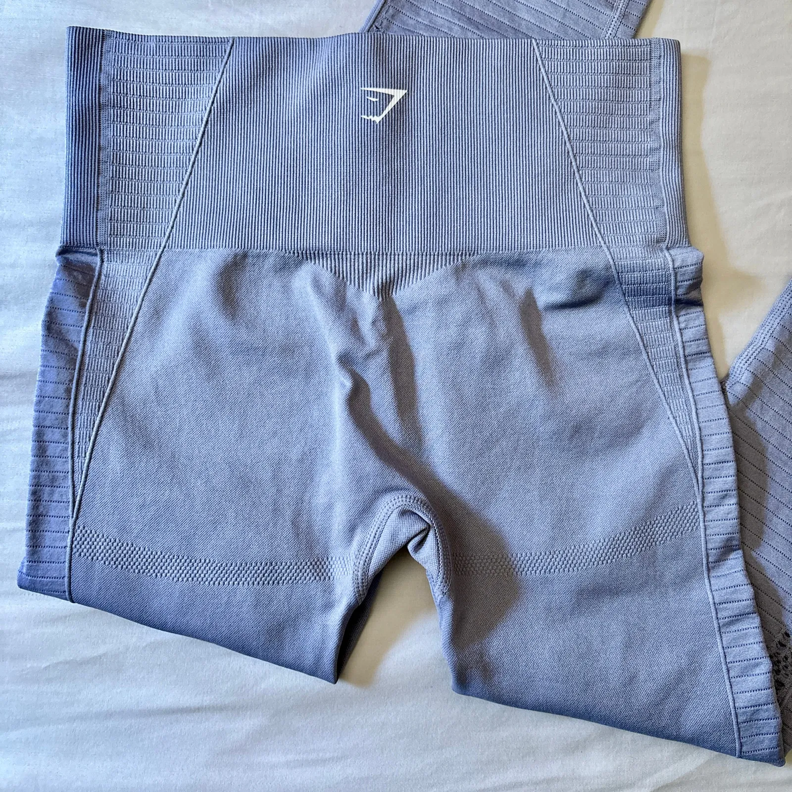 Gymshark Vital Seamless Leggings Gray Size Small High Waisted Gym Pants - Image 3
