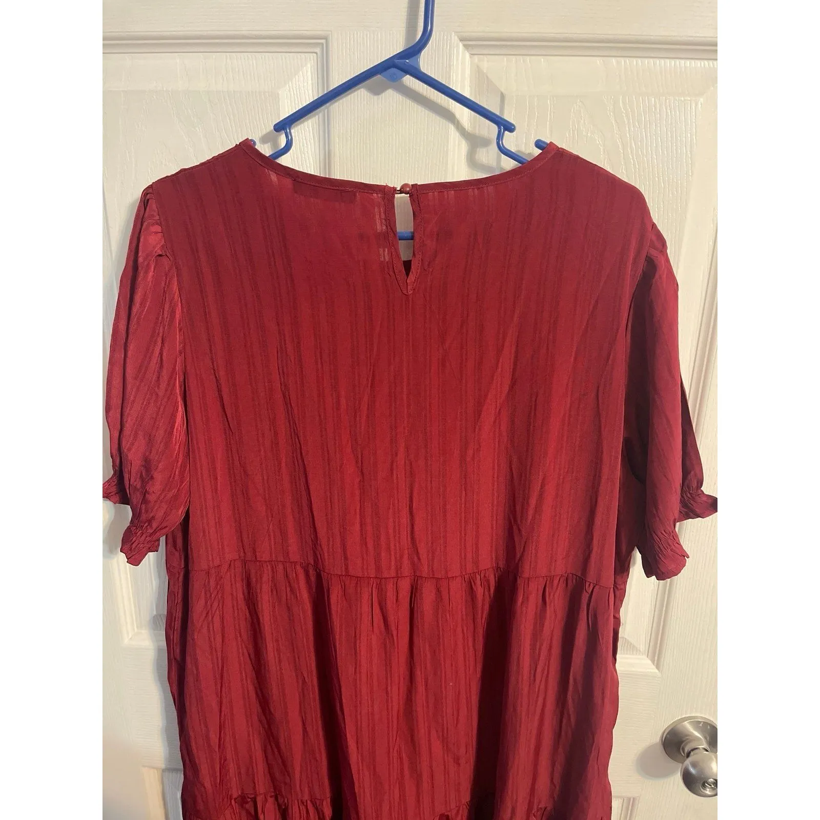 PRETTYGARDEN CHIC Summer Casual Boho Dress Size XL Wine Red New With Tag - Image 7