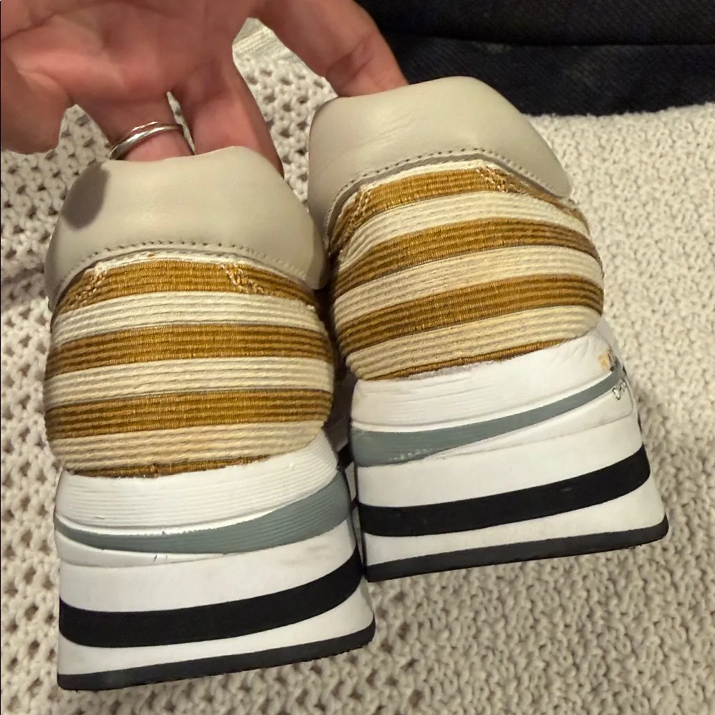 Premiata Beth platform sneakers Womens size 40 VAR 3723 Yellow - Image 7