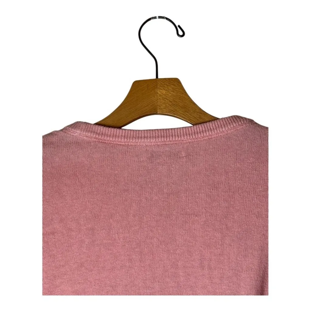 Vineyard Vines Sweater. Women Small Pink‎ Linen Blend Knit Coastal Preppy - Image 5