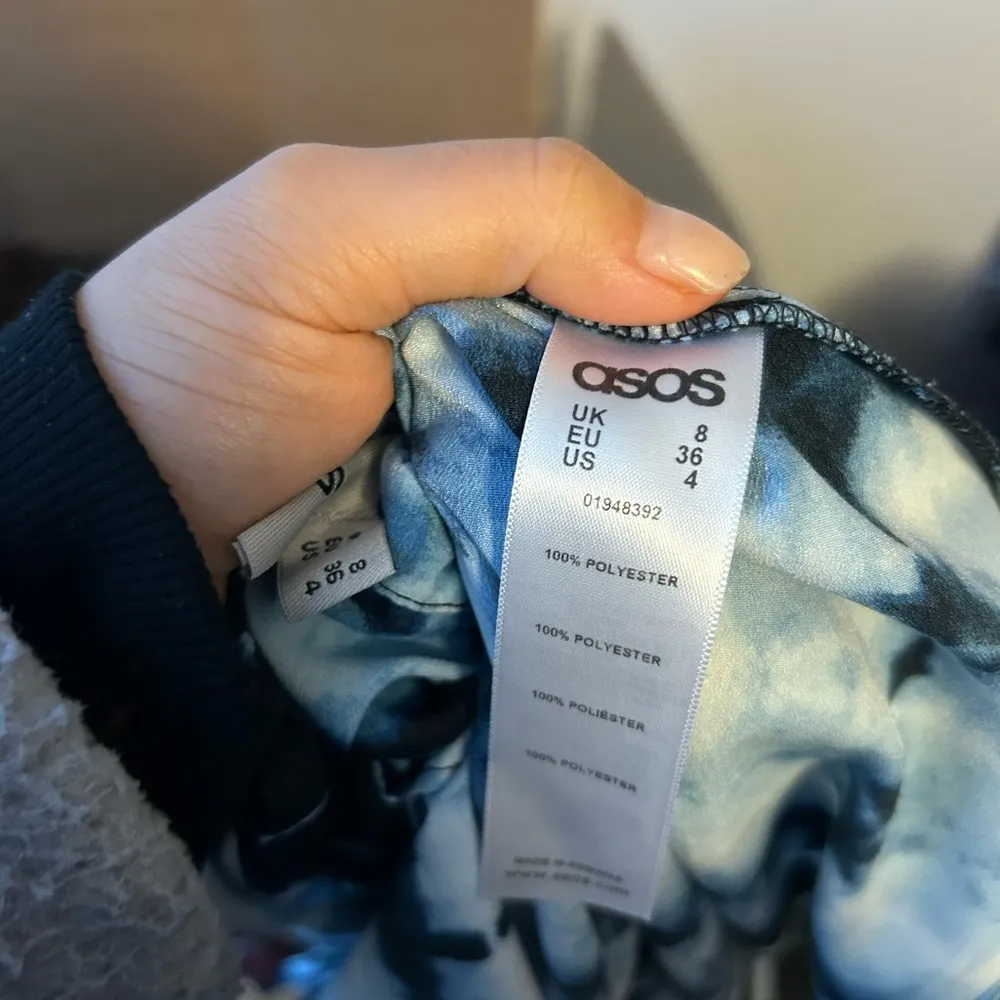 ASOS Tie Dye Handkerchief Flowy Top - Image 4