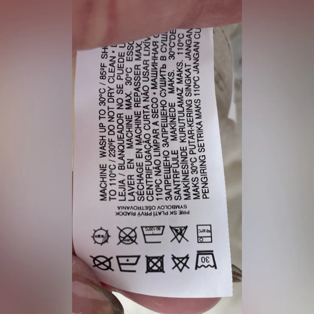 NWT- Mango Cream Wool Blend Women’s Ribbed Knit Buttoned Cardigan V Neck; M - Image 6