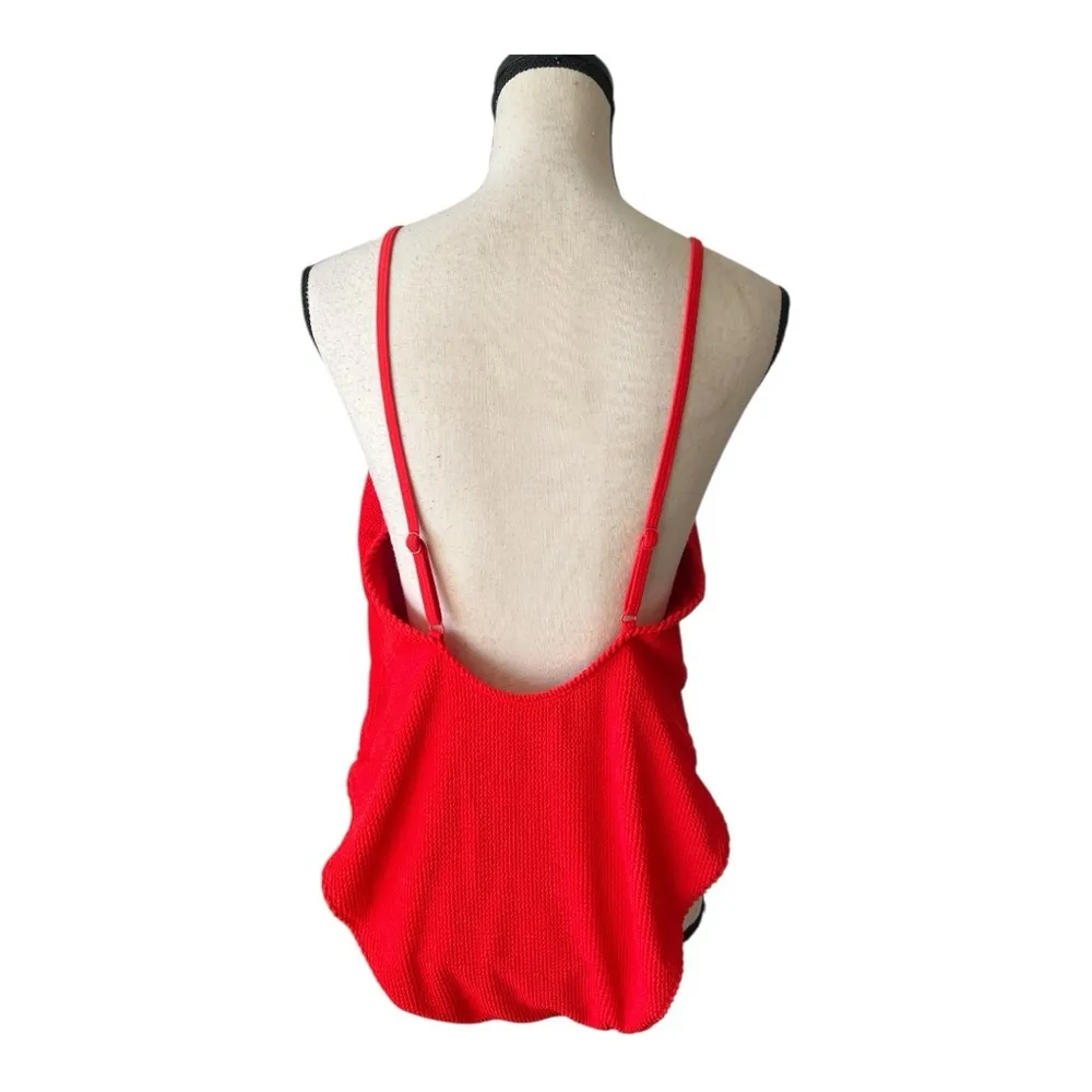 NWOT Good American Red Always Fits One-Piece Swimsuit Size 7/8 (4XL/5XL) - Image 4