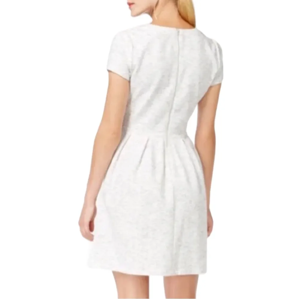 Maison Jules Short-Sleeves A-Line White Dress Size Medium - Image 3