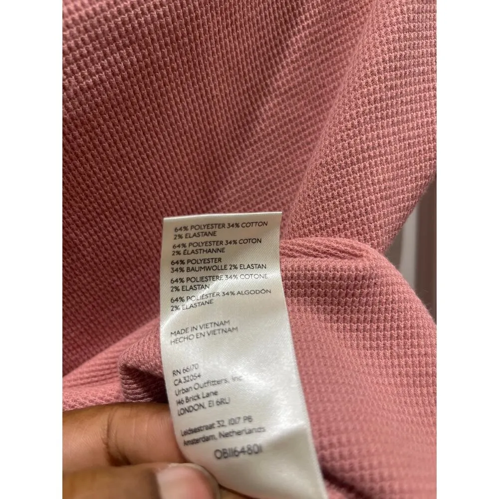 NWT Free People We The Free Fuji Thermal Top in Rose Sz XS - Image 7