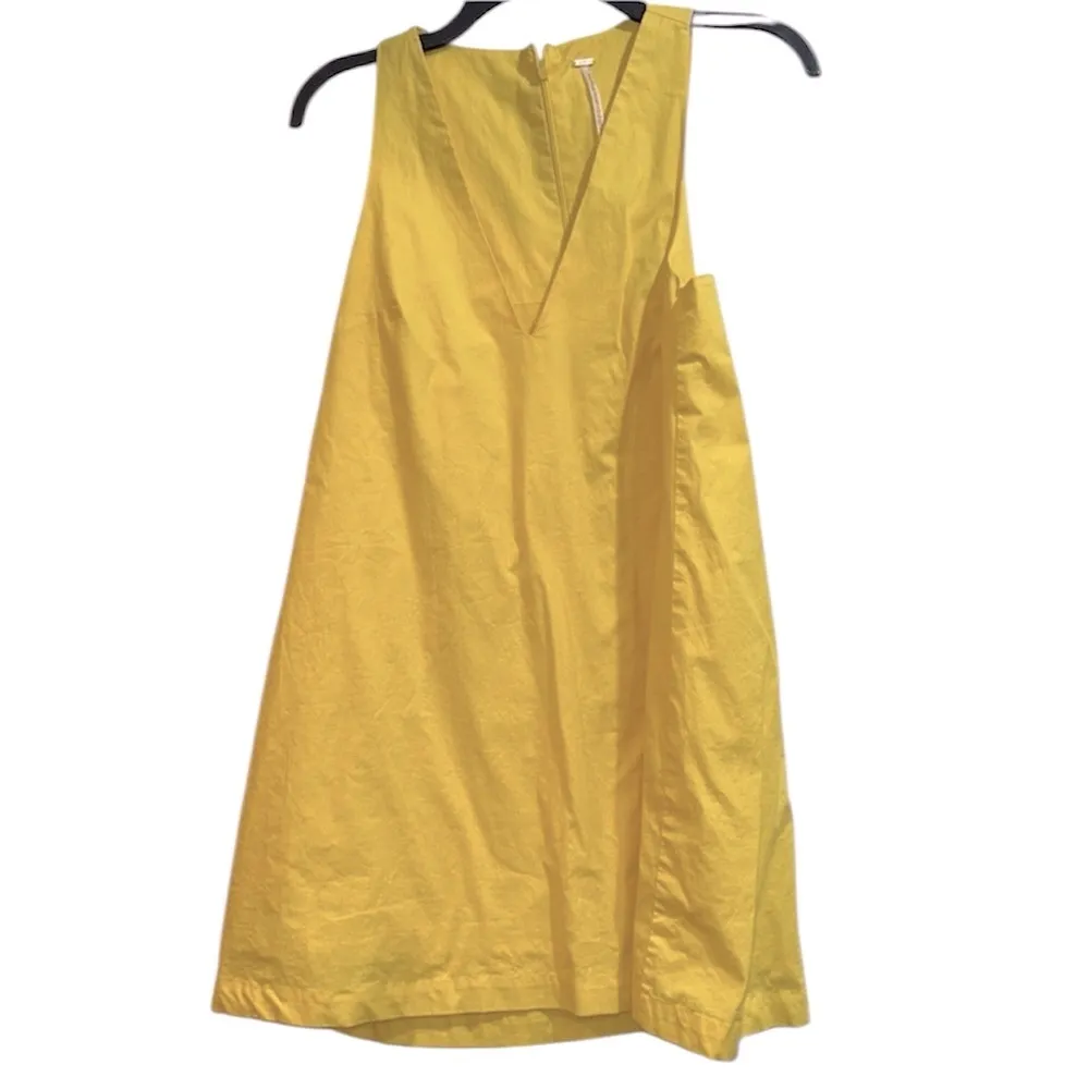 Free People Vibrant Yellow Sleeveless Dress size small - Image 2
