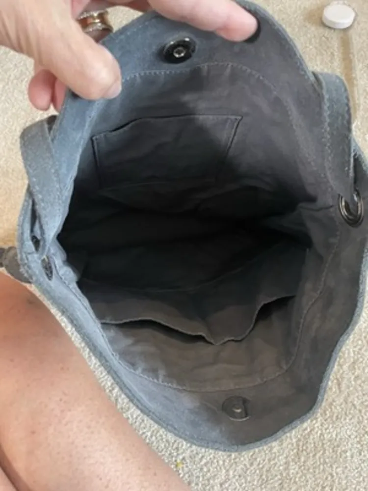 M.I.L.A.‎ Jackie Blue Suede Crossbody Bag - Image 8