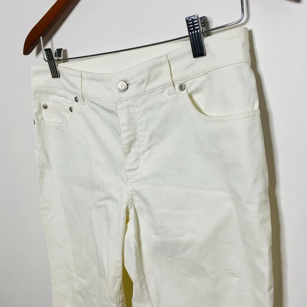 Lilly Pulitzer Cotton Scalloped Embroidered Via Blue Cho Chow Wagon Jeans  4 - Image 4